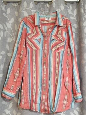 Crazy Train Southwestern Striped Top size 2X
